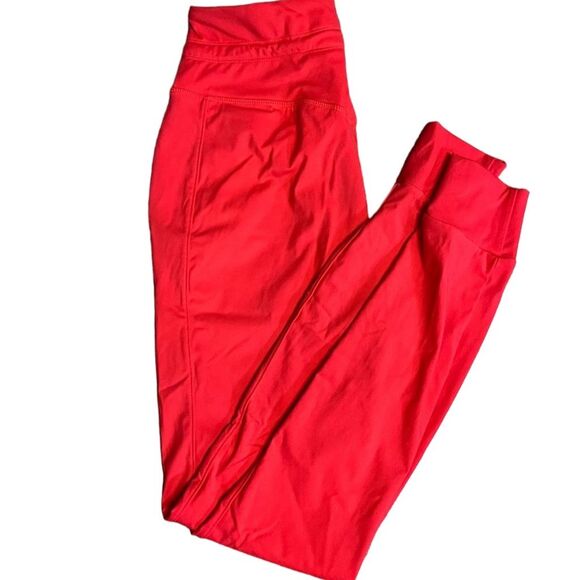 Halara Joggers Red Elastic Waistband Drawstring Jogger Pants Women's S NWT - Picture 3 of 4